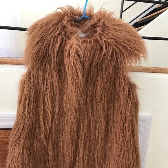 Stella McCartney faux tan Mongolian fur vest Small - Picture 6 of 6